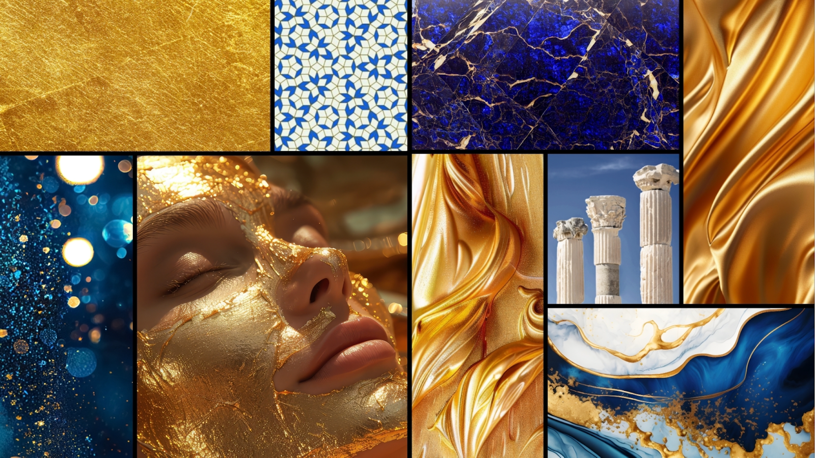 New moodboard for their “Gold” product line showing heritage.