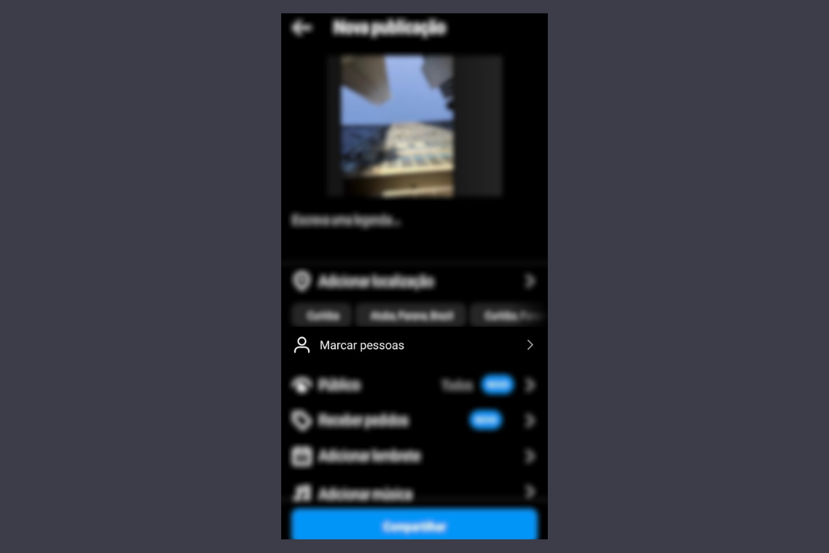 configurações