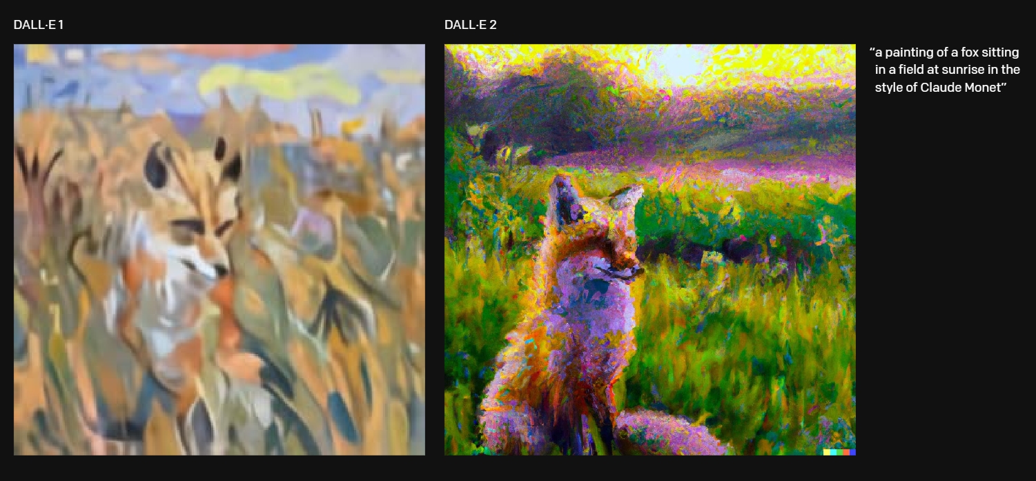 A Fox generated by Dall E