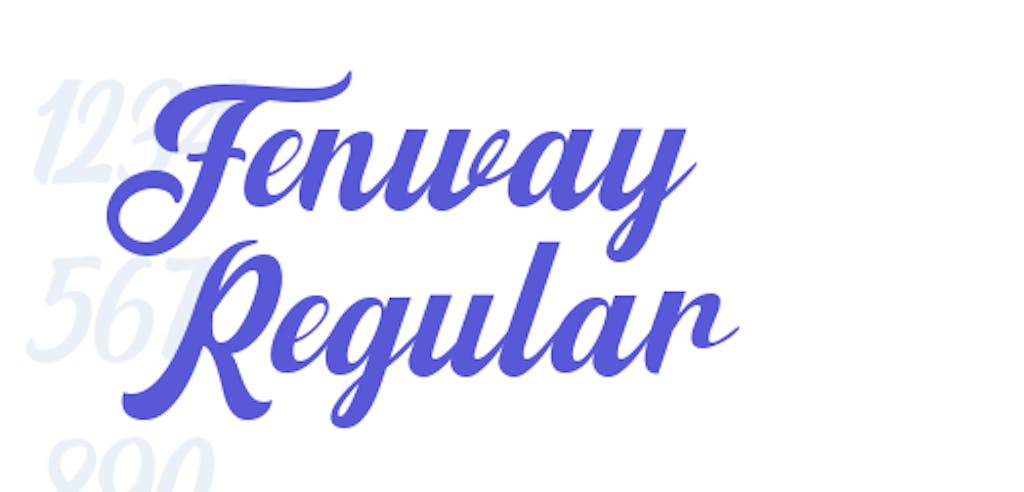 fenway-regular-font-example
