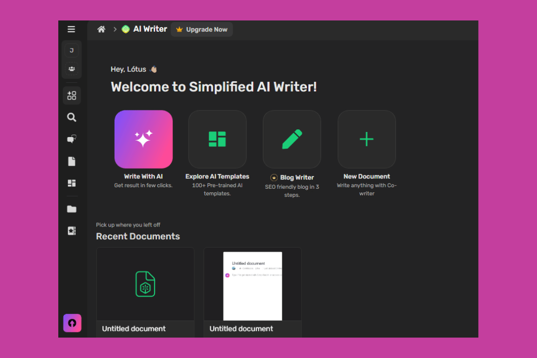 Simplified AI Writer