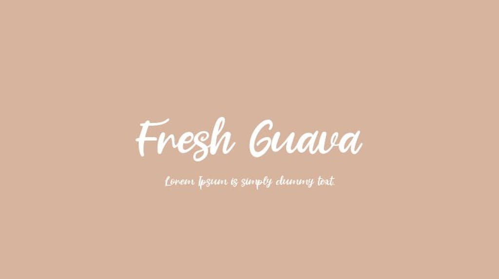 fresh-guava-modern-free-font