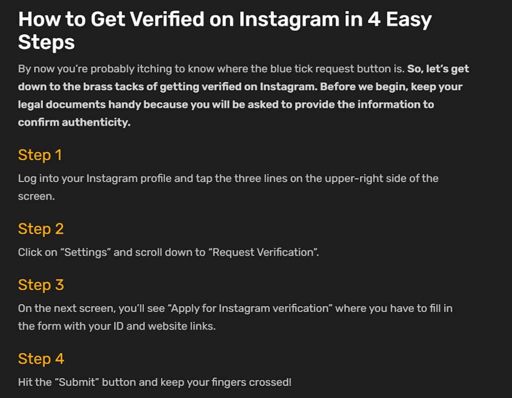 How to get verified on Instagram in 3 easy steps