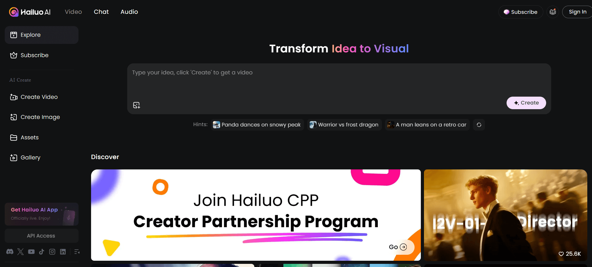 HailuoAI video generation model