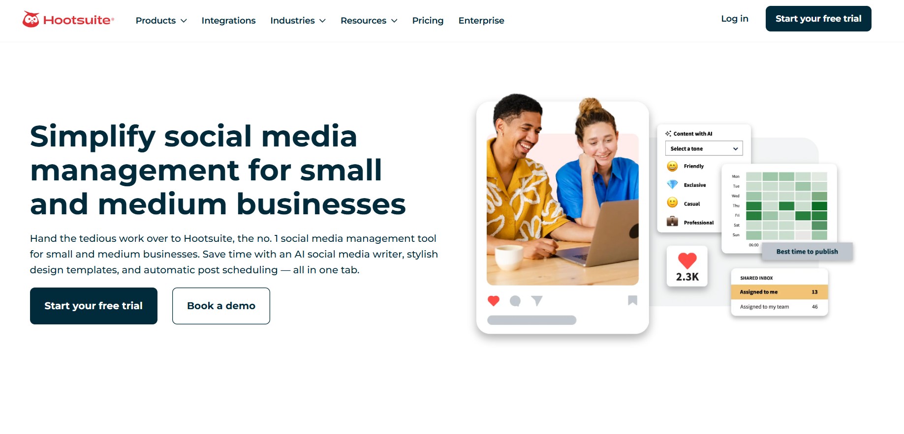 Hootsuite — best for mid-size teams with listening needs