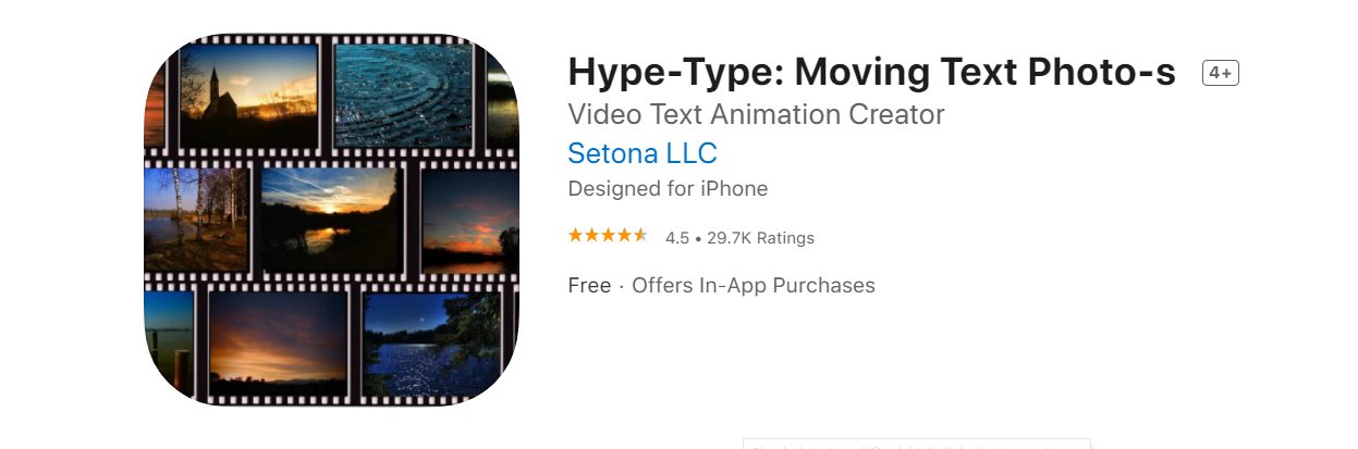 hype type app for animation