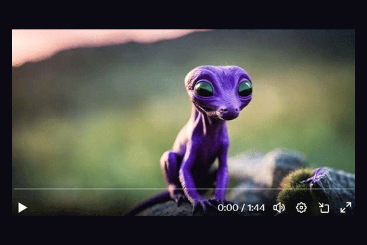 Vídeo criado com IA