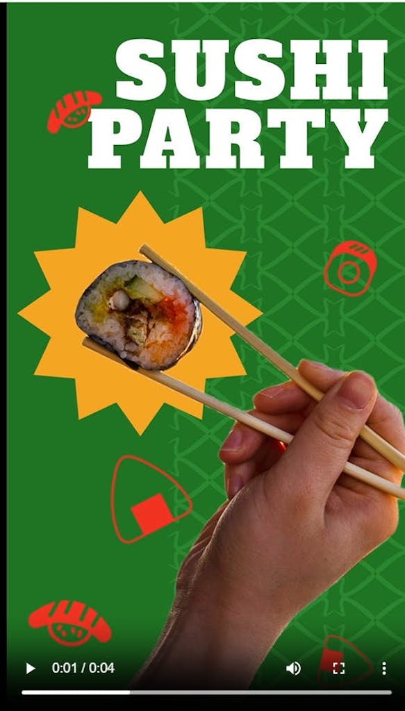 Sushi Instagram Reel Template
