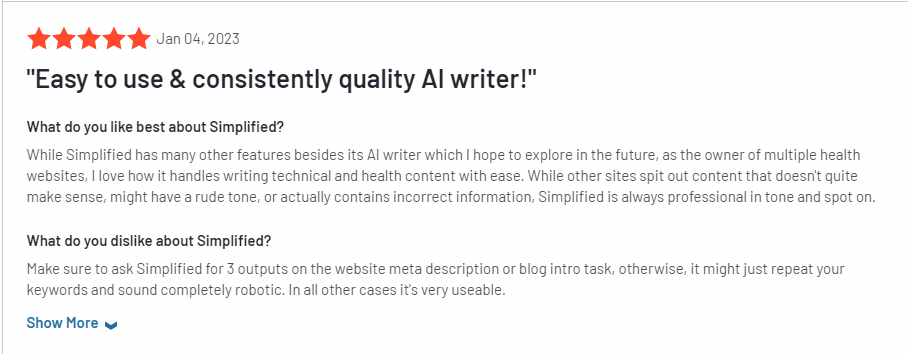 simplified ai writer reviews simplified ai writer reviews