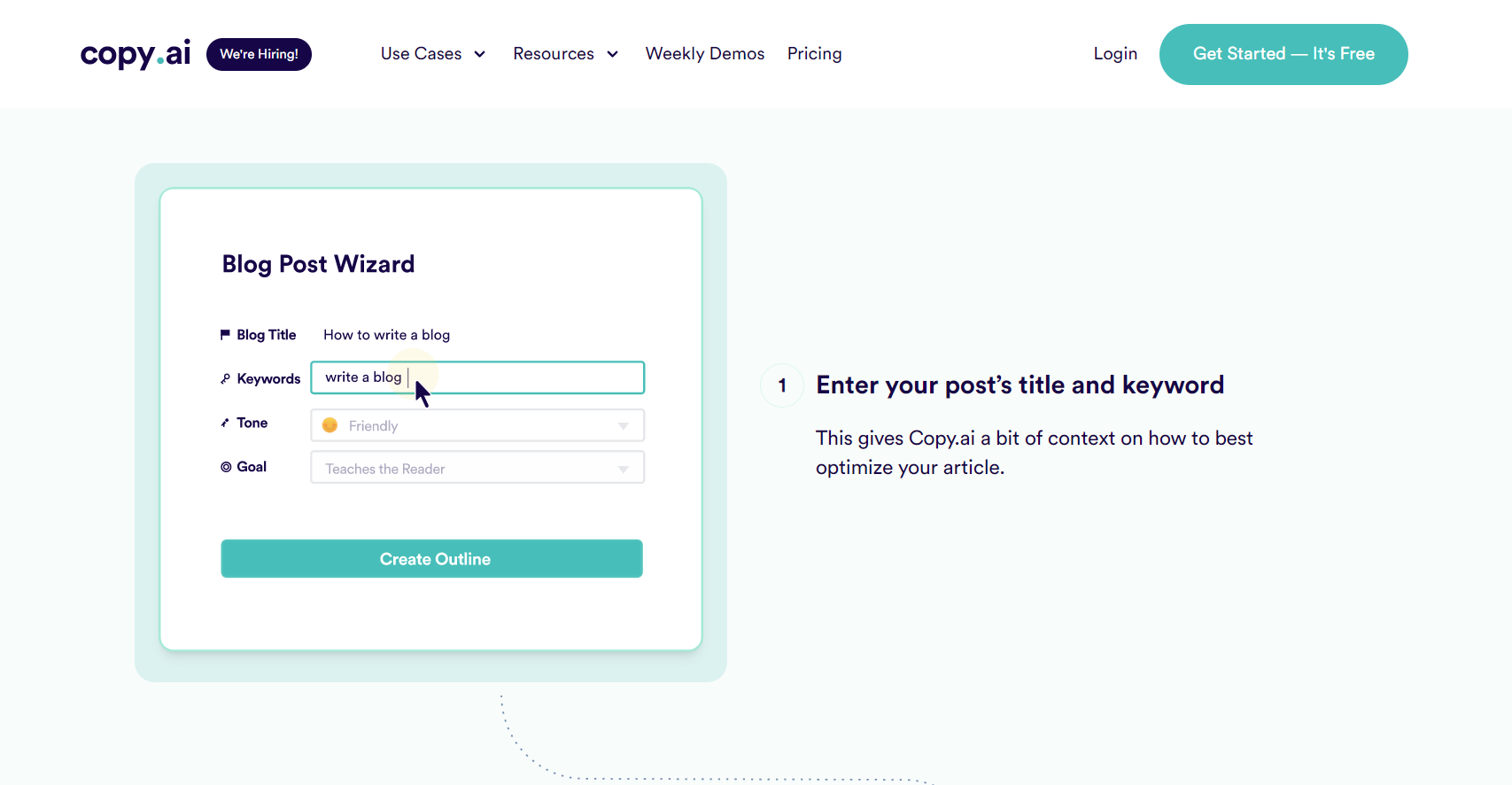 Copy AI Copywriting Tool