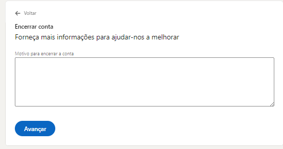 encerrar conta encerrar conta