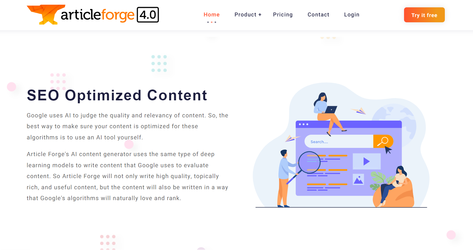 ArticleForge AI Copywriting Tool