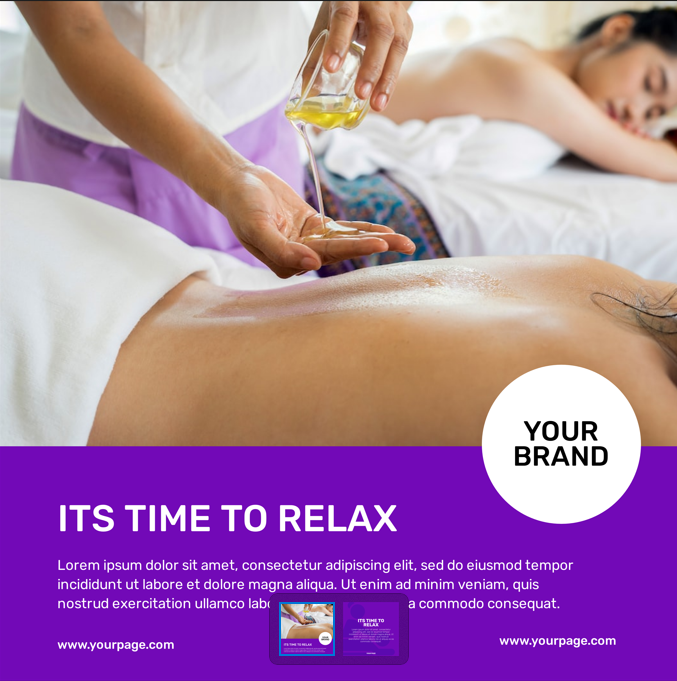 Facebook carousel Ad - Its Time To Relax