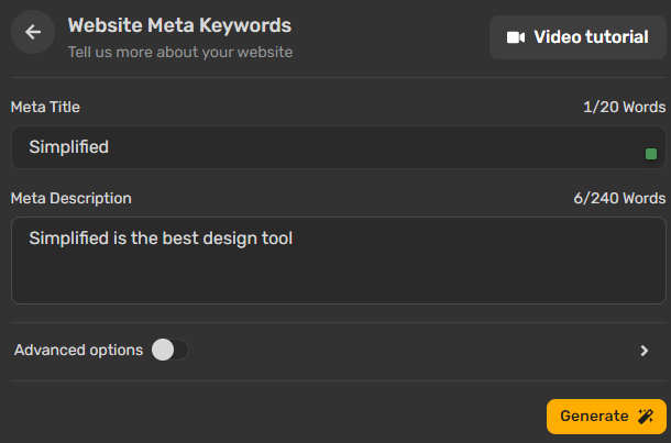 meta keyword