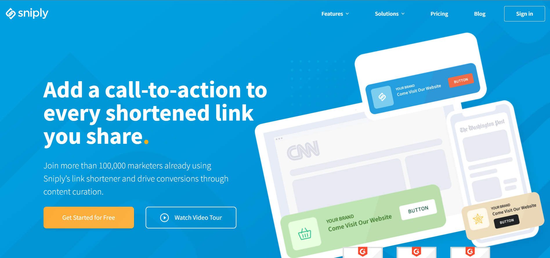 Sniply Link Shortener Tool