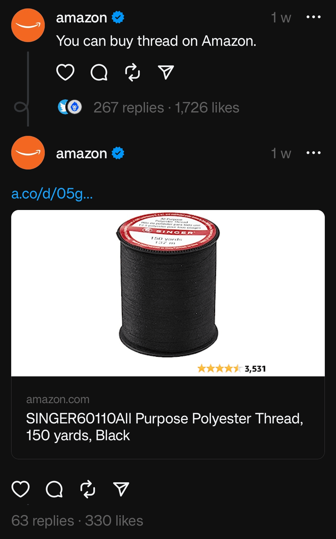 amazon threads Amazon - Threads