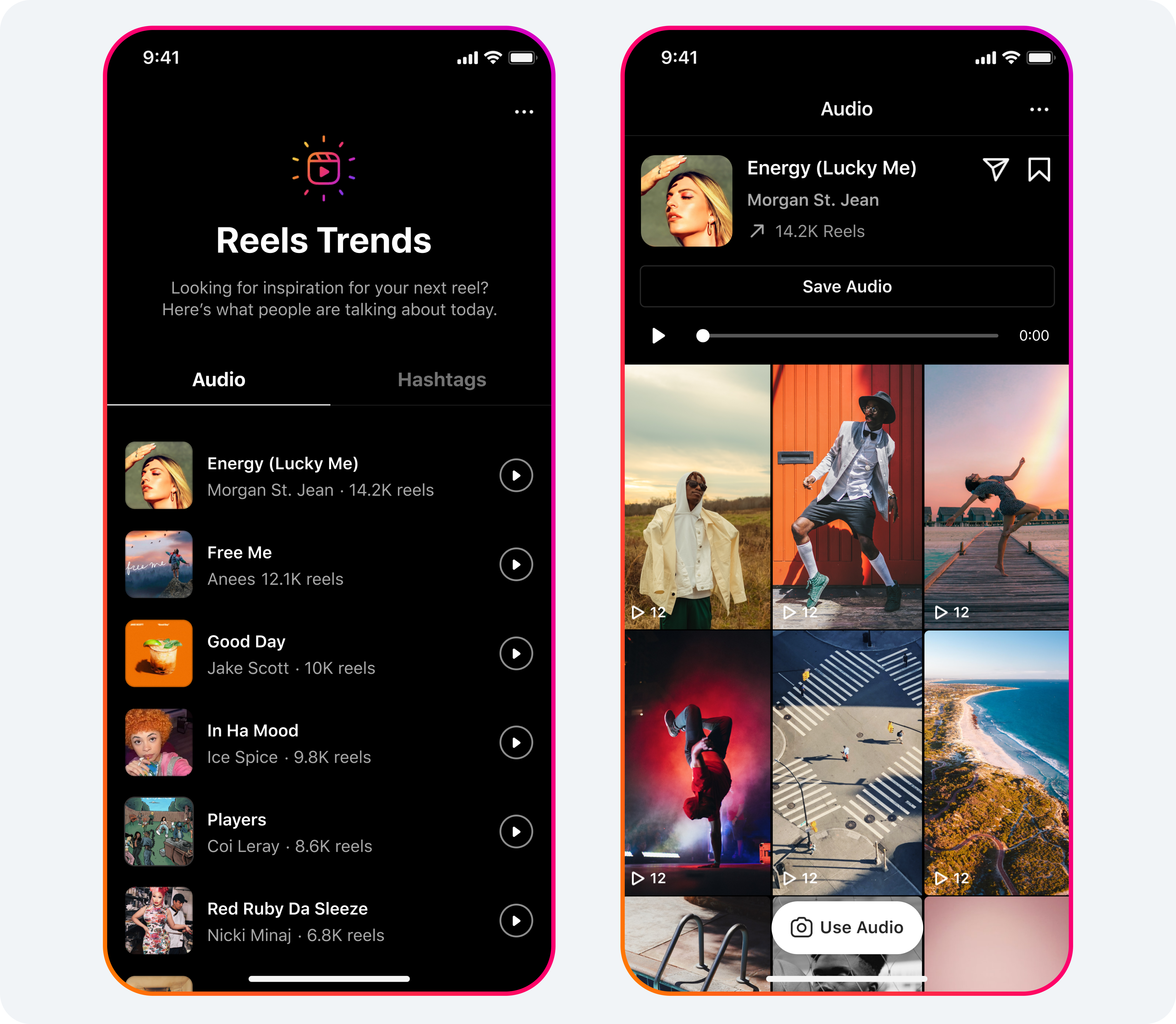 Music instagram reels trends