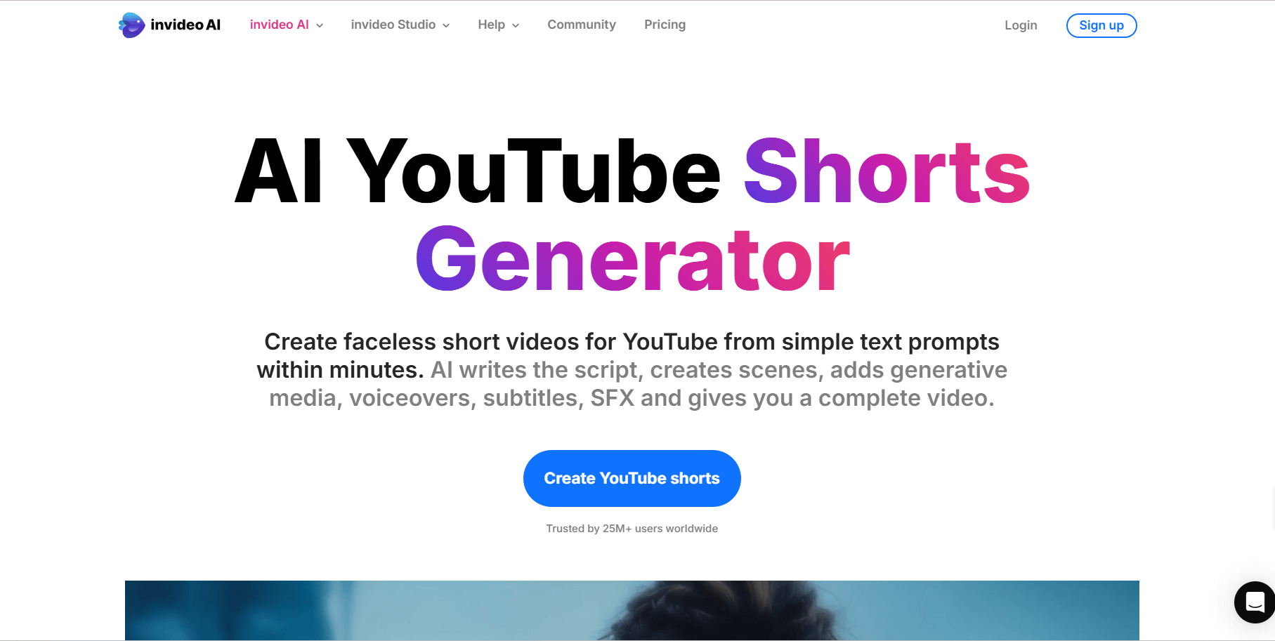 Invideo youtube shorts generator