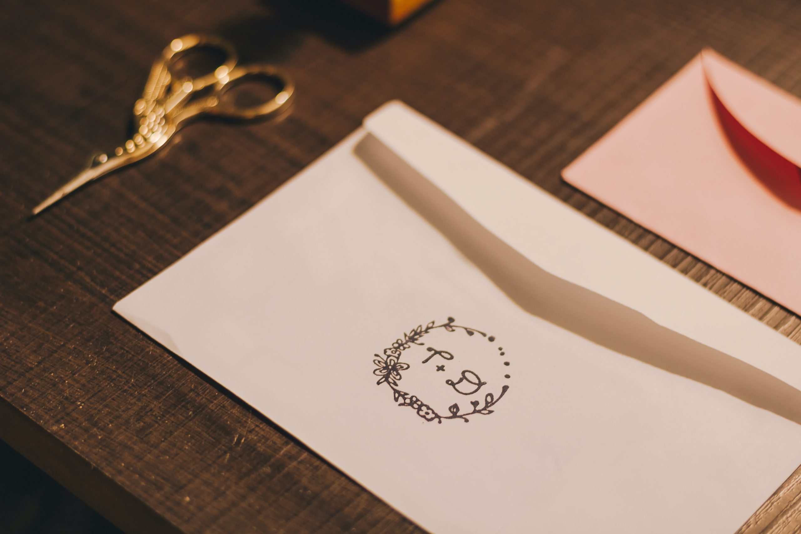 monogram logo on envelope monogram-logo-on-envelope