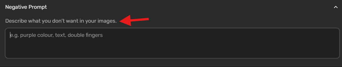 negative prompt