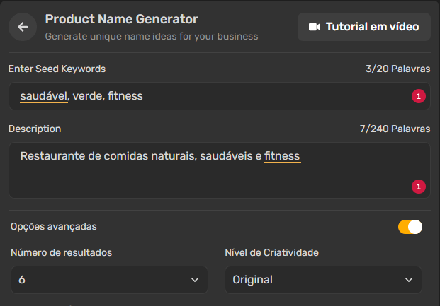 Como gerar o nome da sua empresa