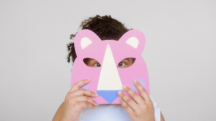 child wearing mask child wearing mask