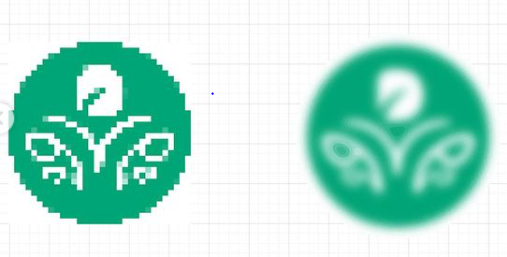 pixelated logo