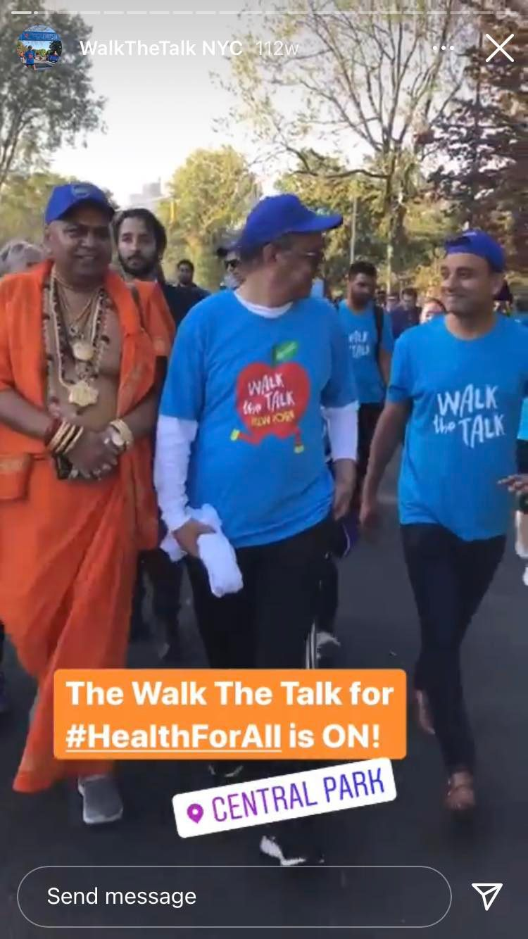 Walk The Talk event on Instagram story