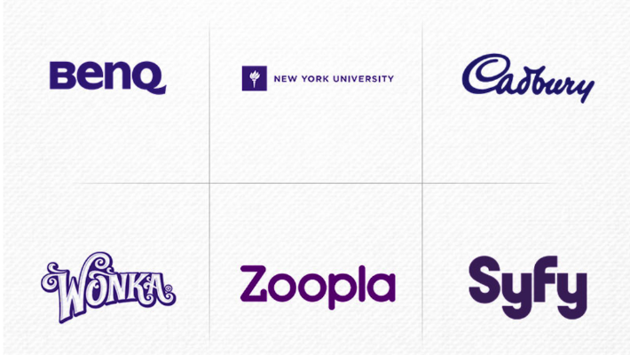 purple and white logos purple and white logos