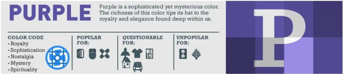 purple logo color meaning