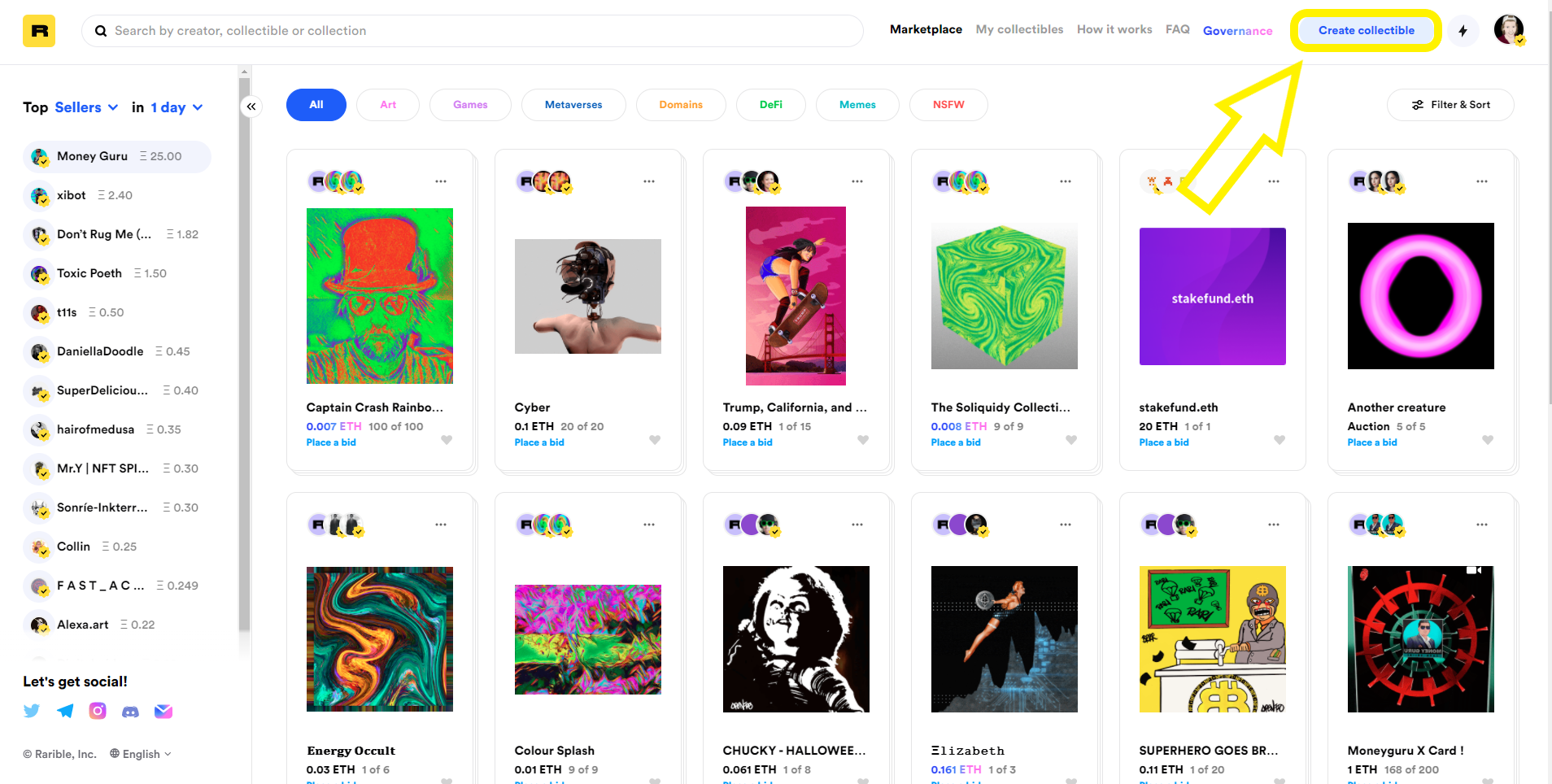 rarible-nft-marketplace