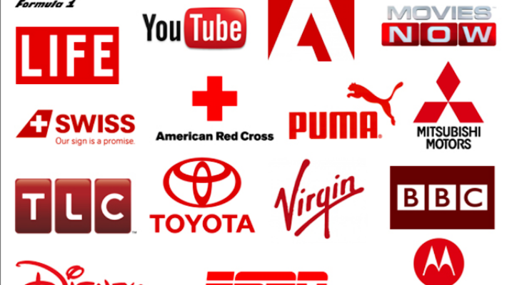 red and white logos red and white logo