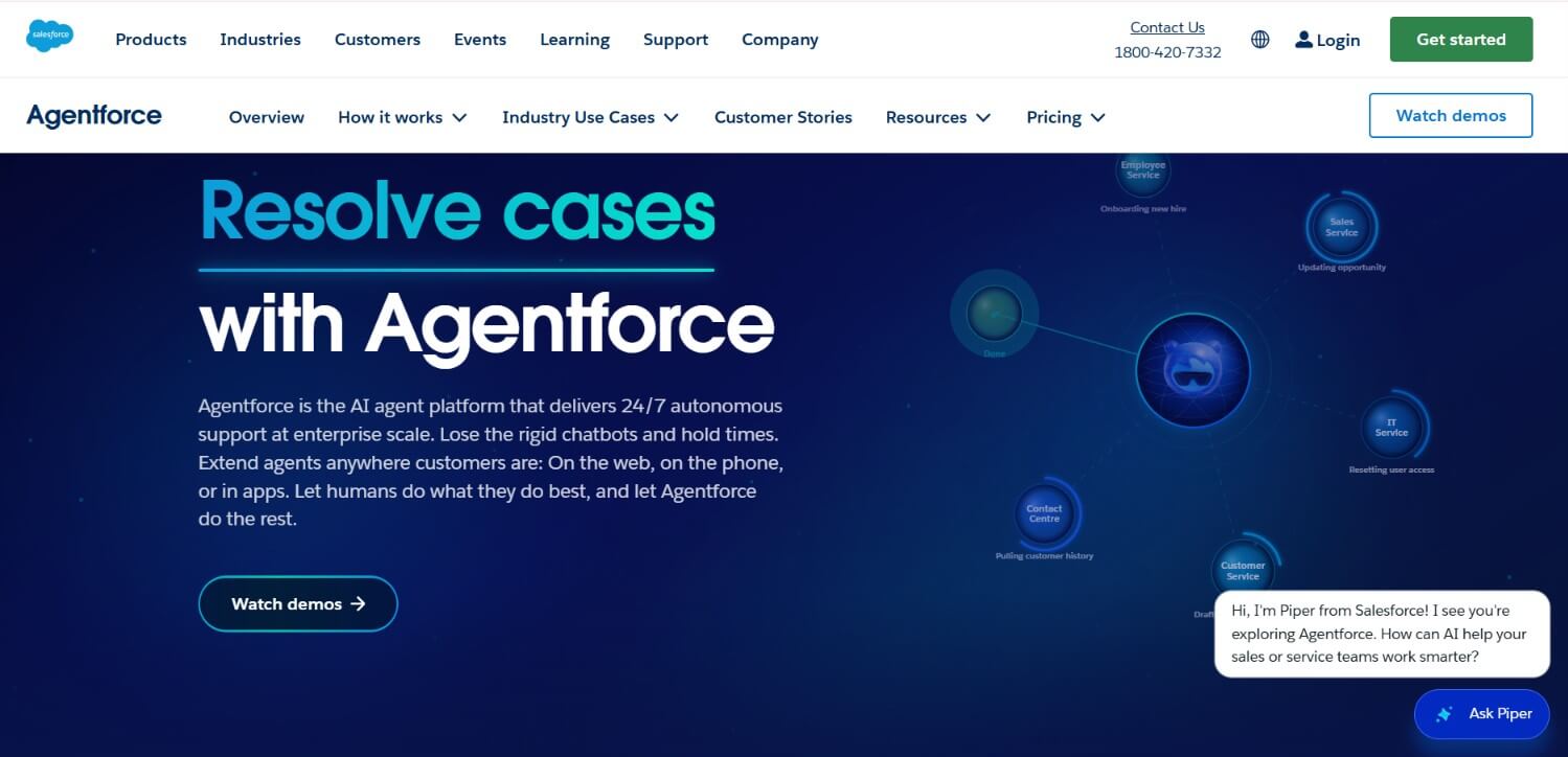 Salesforce Agentforce: Best for Enterprise CRM-Driven Marketing