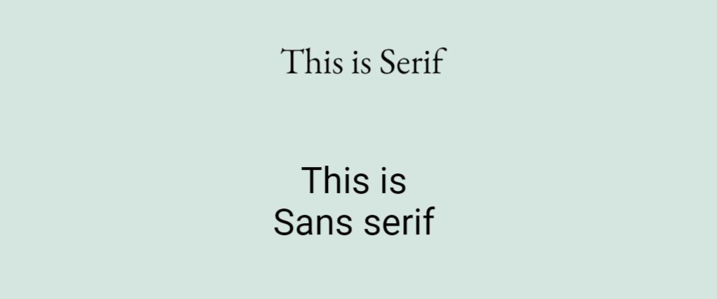 Sans serif 