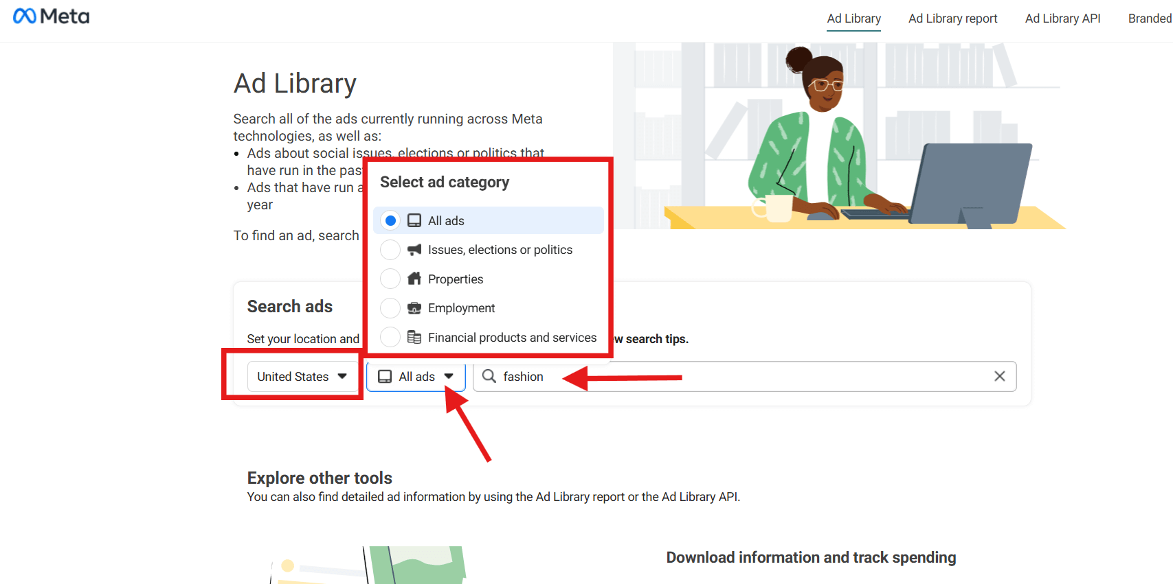 add details in meta ad library