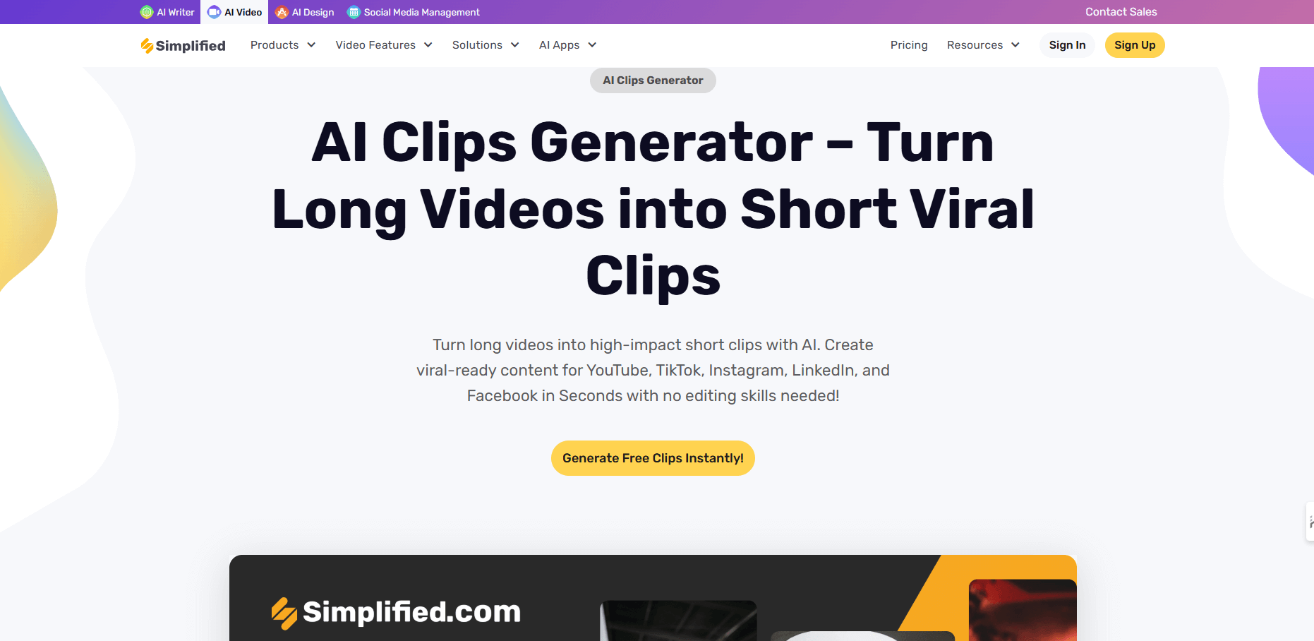 simplified ai clips