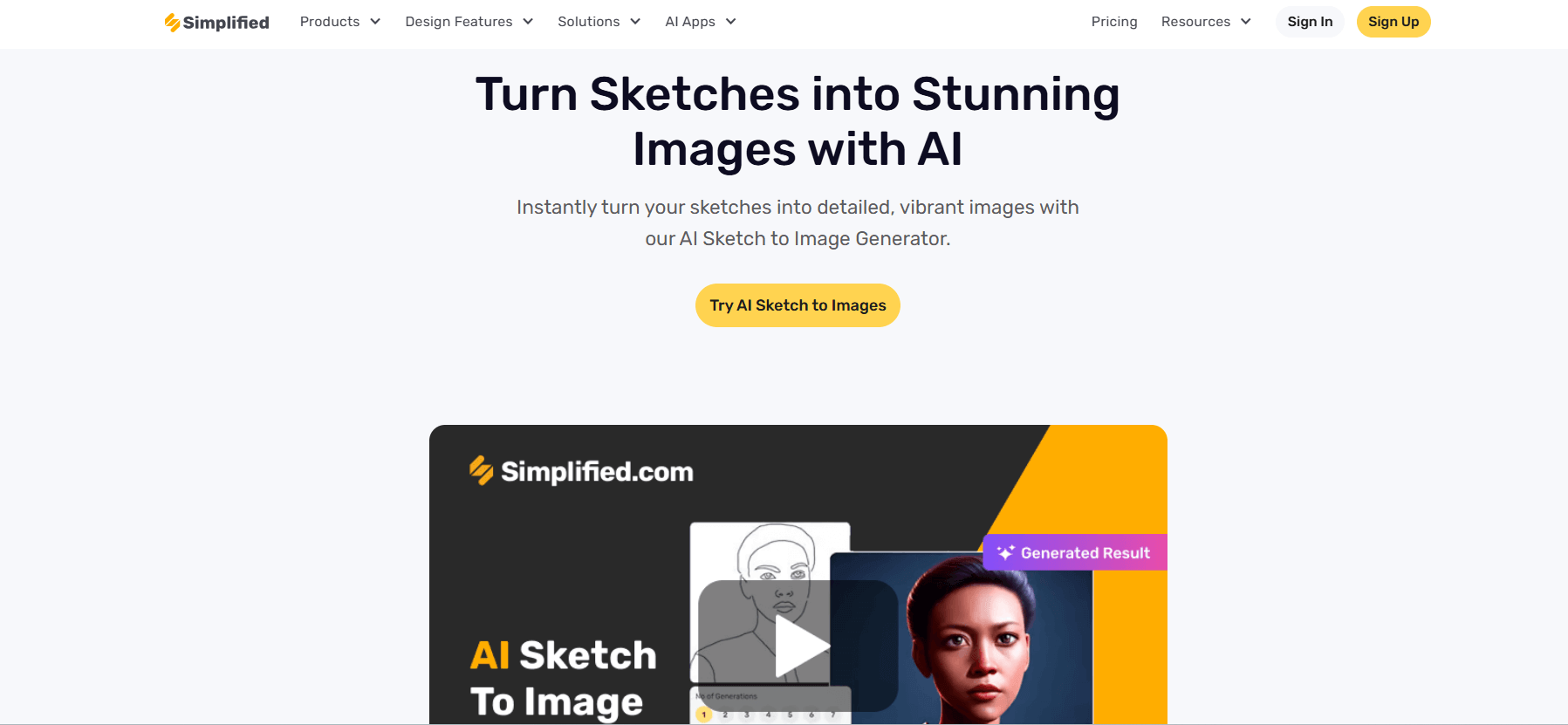 simplified ai sketch to image generator