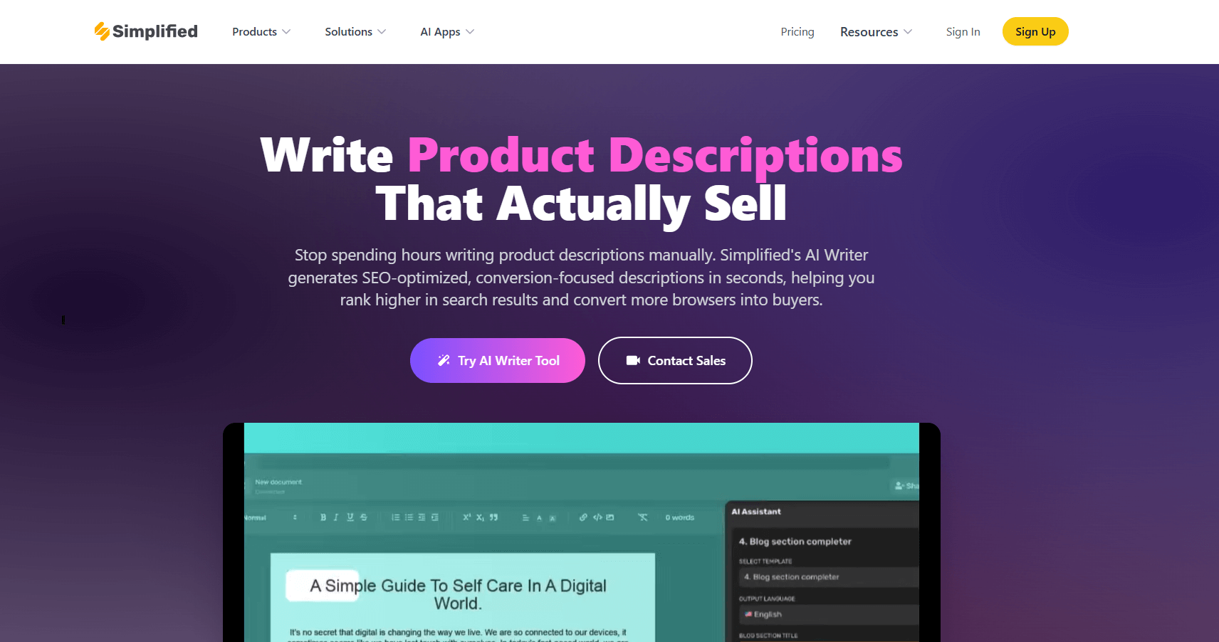 Simplified Product Description Generator