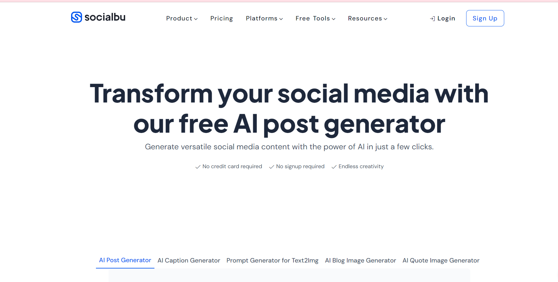 SocialBu ai social media post generator