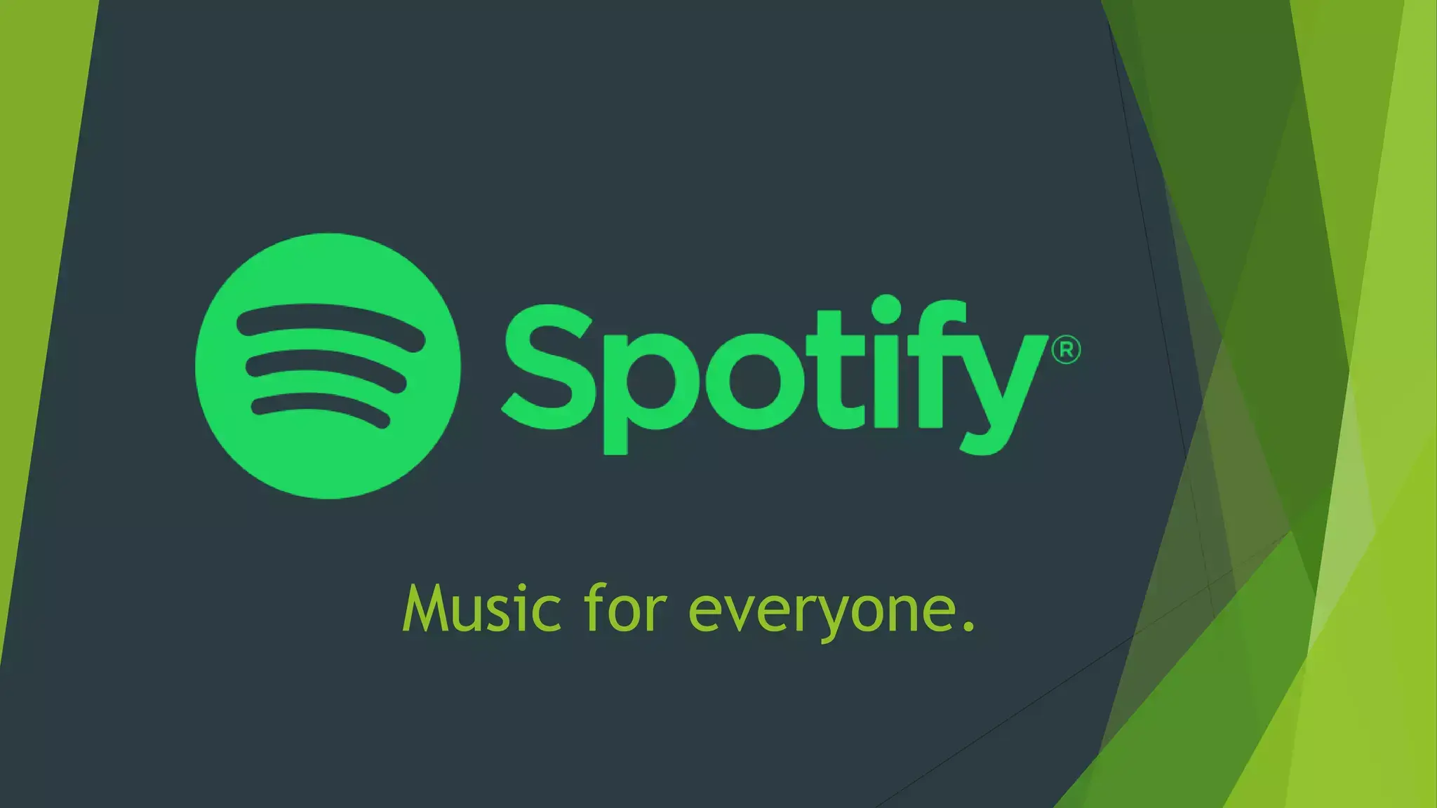 Spotify: "Music for Everyone"