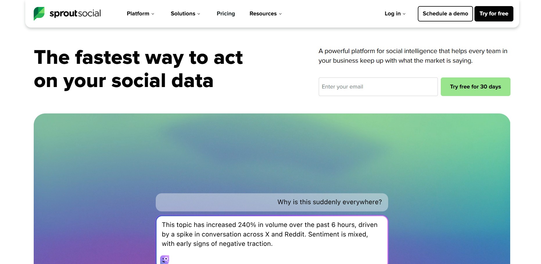 Sprout Social — best for enterprise analytics
