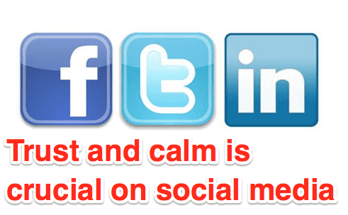 trust and calm is crucial on social media