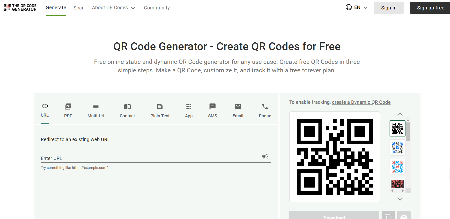 The QR Code Generator