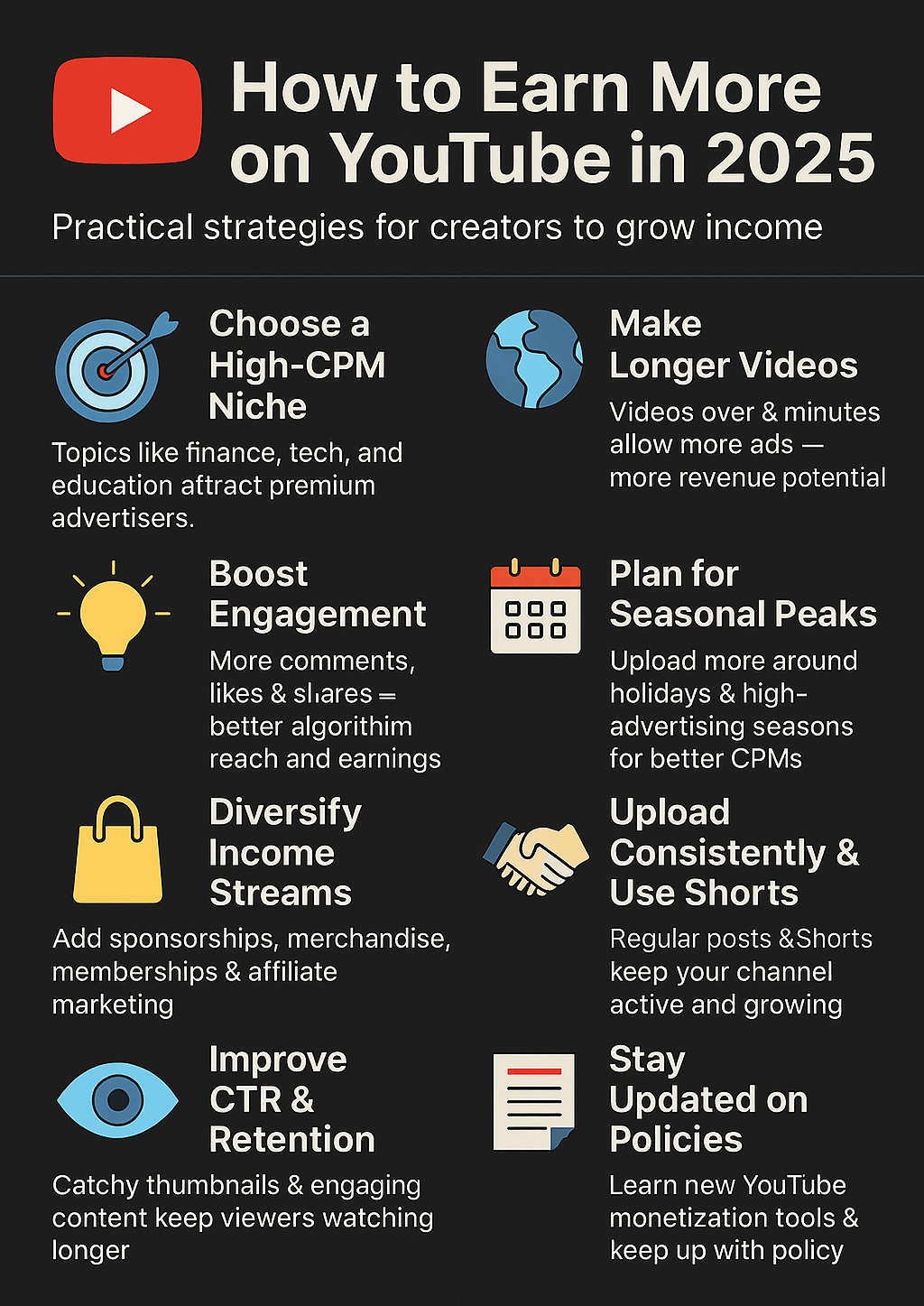 Practical Tips to Increase Your YouTube Earnings
