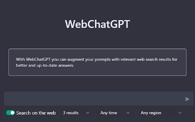 WebChatGPT Extension