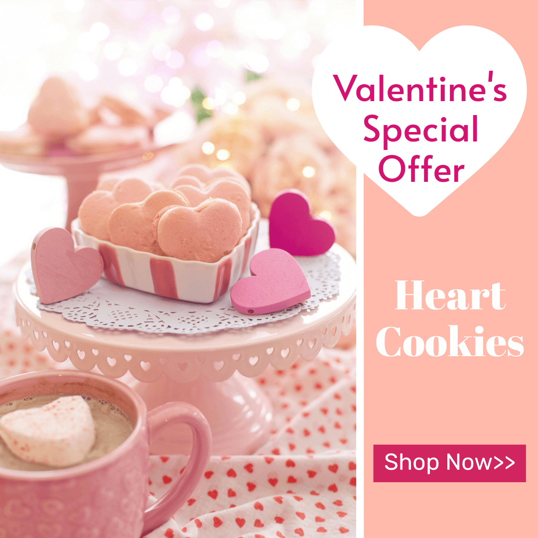 heart cookies template